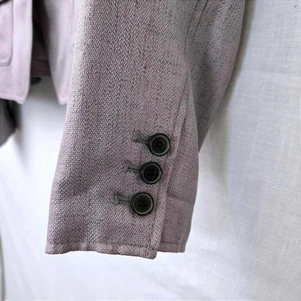 The Limited Women's Textured One-Button Blazer Size Small Taupe Gray - Picture 3 of 8